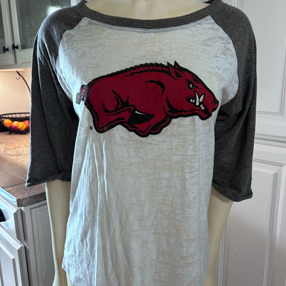 MV Sport Long Sleeve Tees White and Gray